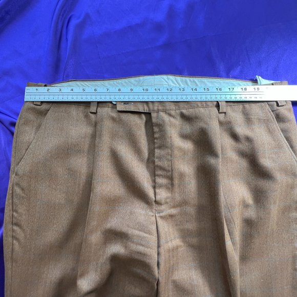 📌Dark Caramel Dress Pants European Tailoring Handmade with High Quality Fabric - Picture 6 of 13